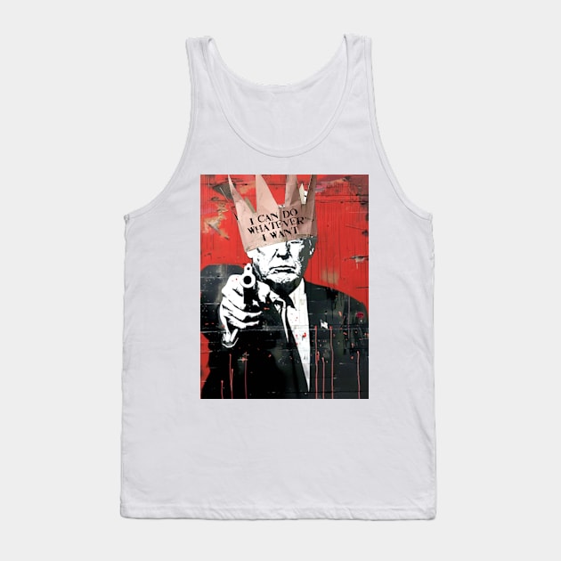 Donald Trump: King Trump Tank Top by Puff Sumo